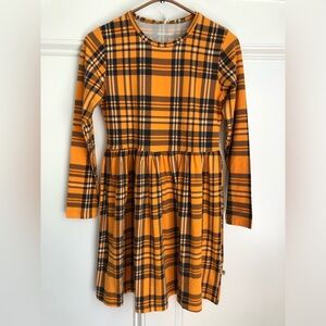 Mini Rodini check long sleeve dress 140/146